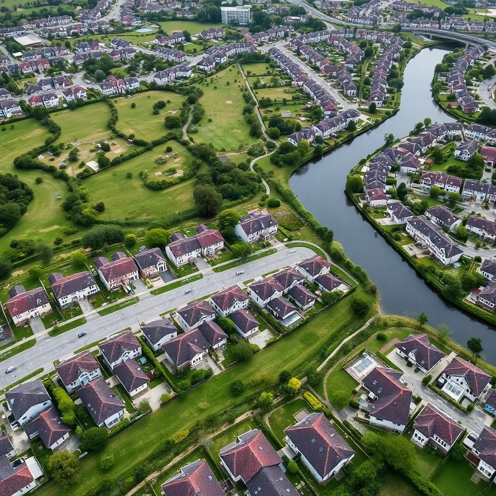 Dubai properties aerial view
